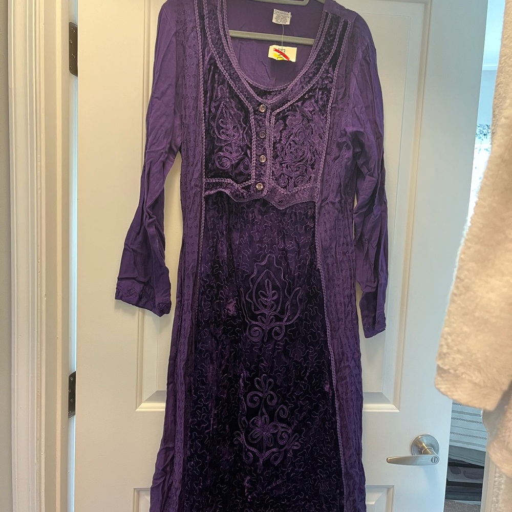 Vintage Velvet / Rayon Dress